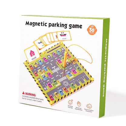 Magnetic Car Alphabet Maze Montessori Toys ABC Conginition Early Education Toys Preschool Word Learning Fine Motor Toys for Kids