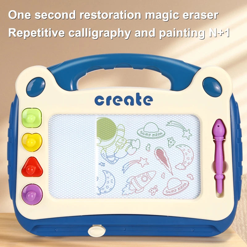 Children's Magnetic Color Drawing Board Writing Board Baby Drawing Board Male and Female Toy Graffiti Board Art Stand