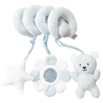 Car Seat Toys Infant Color Elephant Stroller Stretch Spiral Activity Baby Hanging Toys for Crib Mobile Newborn Sensory Toy Gifts