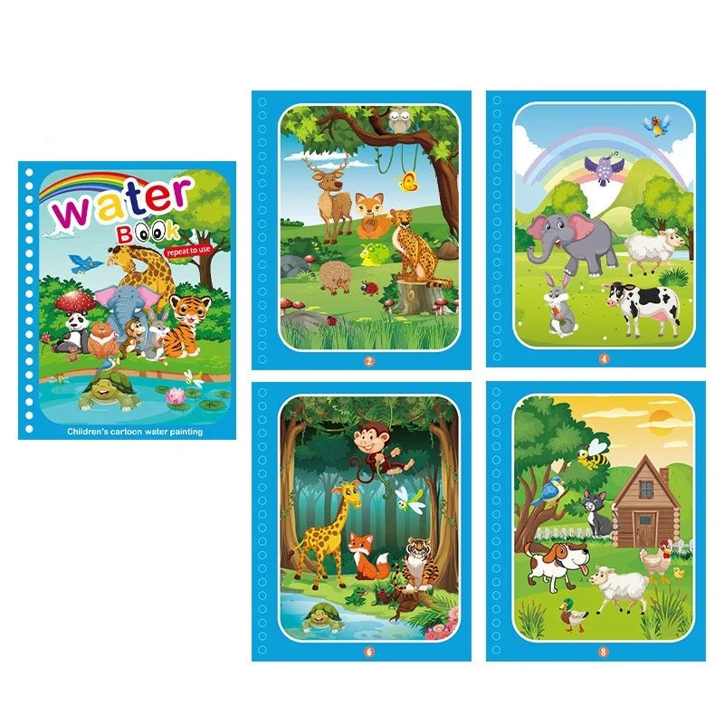 NEW Kids Magic Water Drawing Books Coloring Books Painting Toys for Kids Birthday Christmas New Year Gift for Boys and Girls NEW