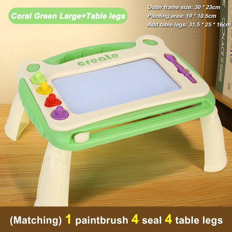 Children's Magnetic Color Drawing Board Writing Board Baby Drawing Board Male and Female Toy Graffiti Board Art Stand