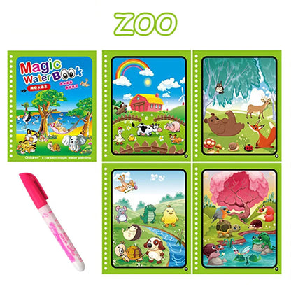 NEW Kids Magic Water Drawing Books Coloring Books Painting Toys for Kids Birthday Christmas New Year Gift for Boys and Girls NEW